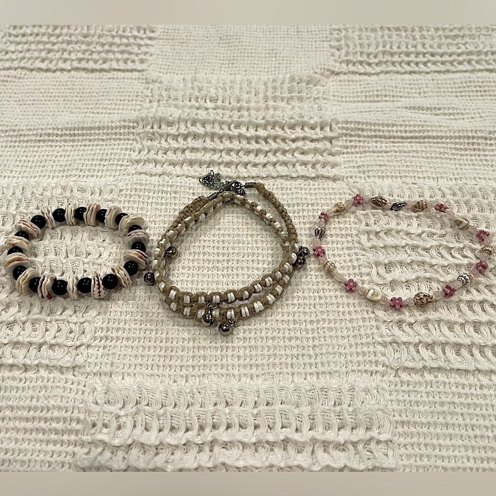 Handmade Shell Hand/Ankle Bracelets